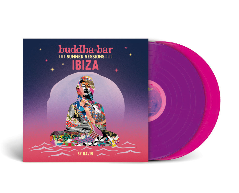 Image of Back Cover of 2xLP - NEW/NEW - BUDDHA BAR, Summer Sessions Ibiza (Wagam Music; 3506606, Europe 2026), , LP1 - Sunset: A luminous and accessible selection, blending chill electronic, deep organic and downtempo. Warm, spicedand subtly tangy textures, designed for beach settings, terraces and sunset aperitivos.LP2 - After Dark: A gradual rise in intensity, moving into melodic house, ethno house and hypnotic grooves. A deeper, more immersive direction, extending the experience into the night and ont