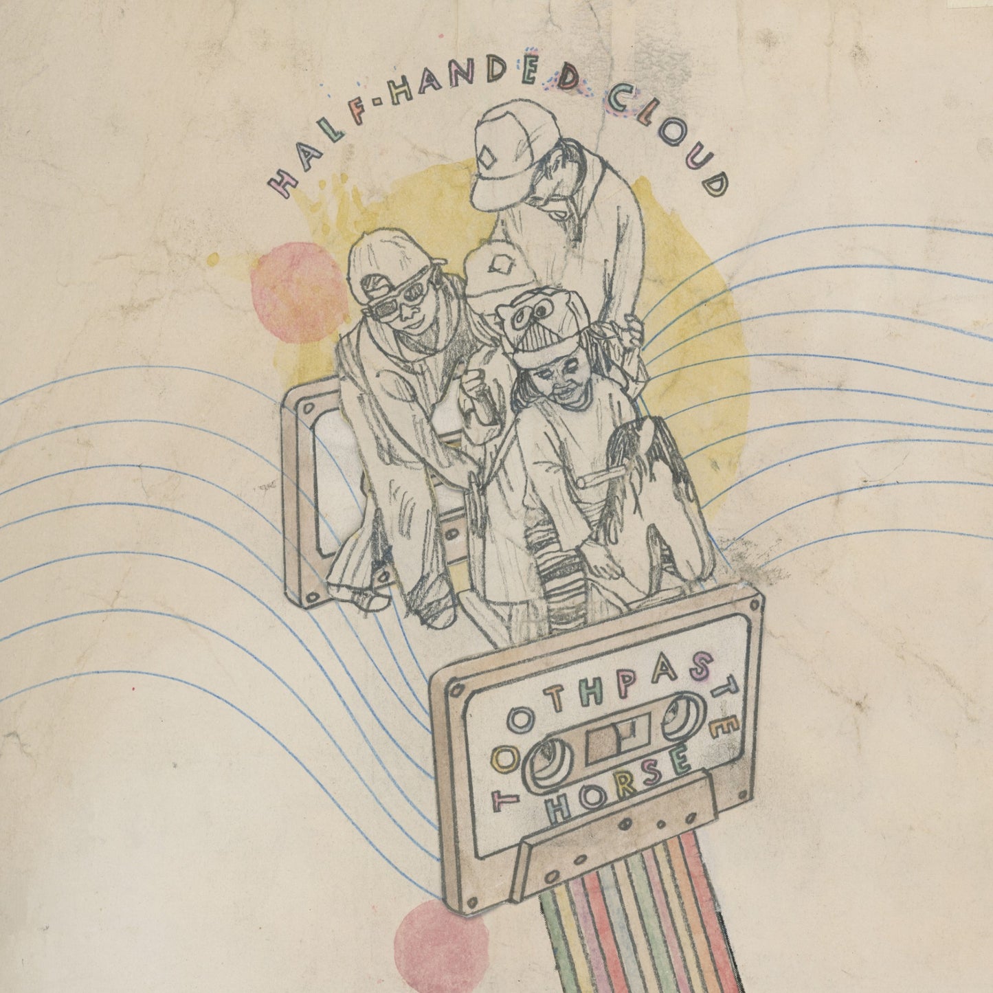 Image of Front Cover of LP - NEW/NEW - HALF-HANDED CLOUD, Toothpaste Horse / I Don't Have A Bib (Asthmatic Kitty; AKR154LP, Europe 2026), , John Ringhofer, the man behind Half-Handed Cloud, is as joyful and frugal as his music. An economical thinker, Ringhofer prefers the subway over a taxicab, isa recycler of plastic, a compulsive note-taker, and a habitual optimist. Half-handed Cloud started as a home-recording project in Chattanooga, TN in 1999.Ringhofer was later based in the California Bay area for 