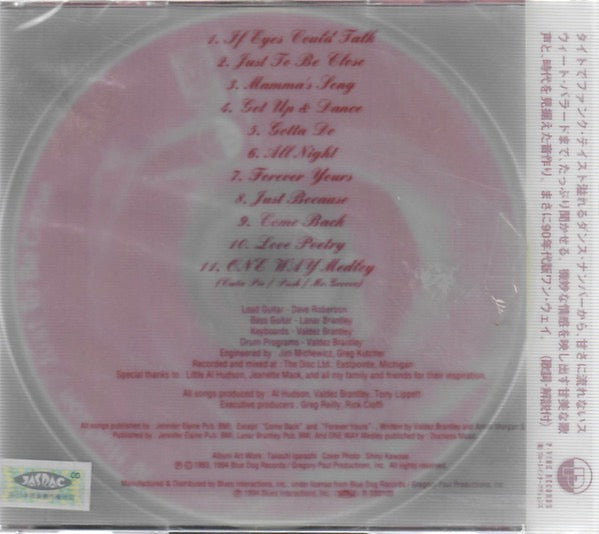 Image of Back Cover of CD - VG+/VG+ - AL HUDSON, Just To Be Close (P-Vine Records; PCD-1949, Japan 1994, Jewel Case), ,  - 2236030E