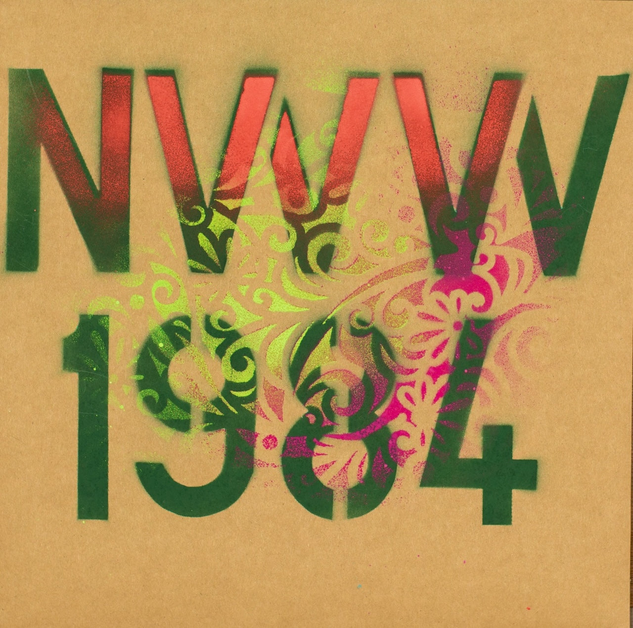 Image of Front Cover of LP - NEW/NEW - NURSE WITH WOUND, 1984 : A Happening (United Dairies; NWW1984, Europe 2026, Indie Exclusive Black Vinyl), , A document of singular rarity. Issued by United Dairies in 2026 in a hand-made, heavy-gauge black vinyl edition limited to 300 copies, 1984 - A Happeningrecovers the second ever public performance of Nurse With Wound, captured on tape in 1984 and held in Steven Stapleton's archive across the four decadessince.The history is nearly mythological. Across the years