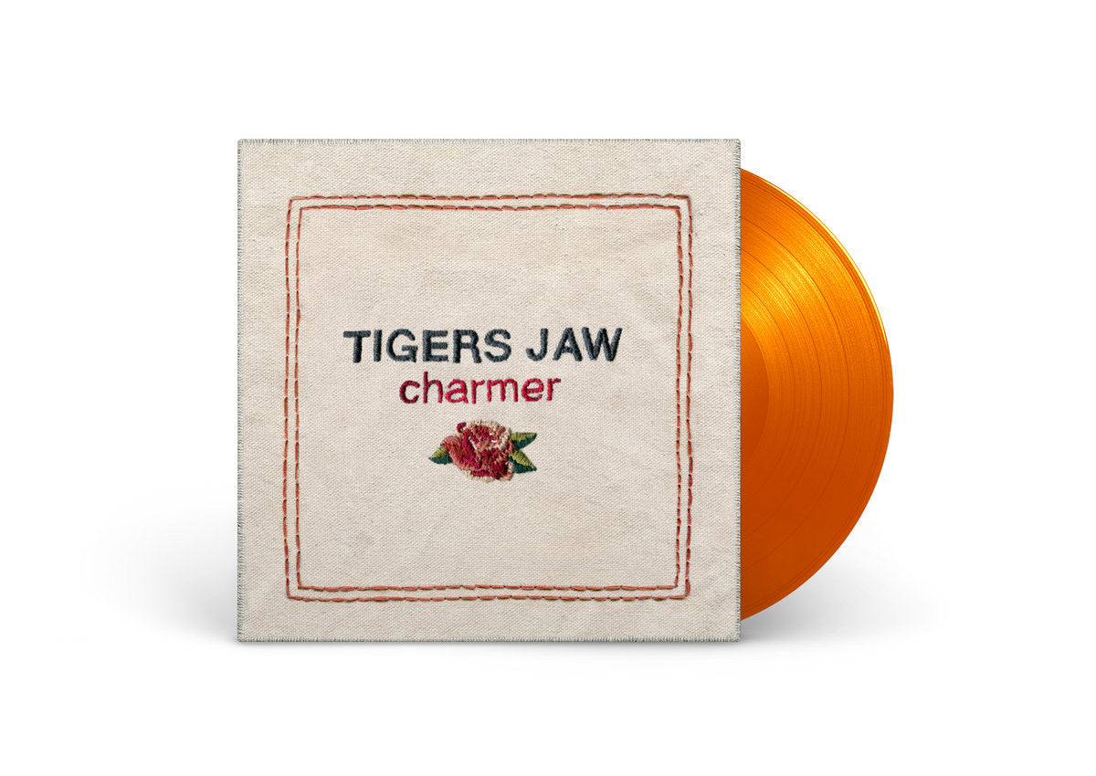 Image of Front Cover of LP - NEW/NEW - TIGERS JAW, Charmer (Run For Cover; RFC104LP-C5, Europe 2026 Reissue, Tangerine Orange Vinyl), , On their third studio full-length, Charmer, Tigers Jaw went into the legendary Studio 4 in Conshohocken, PA with Will Yip (Title Fight, Circa Survive, La Dispute) to record 12 new songs that make up their most cohesive release to date. - 942848C