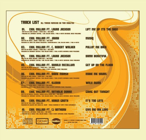 Image of Back Cover of CD - VG+/M - COOL MILLION, The Tom Moulton Session (SedSoul; SED0001, Germany 2010), ,  - 2256005S