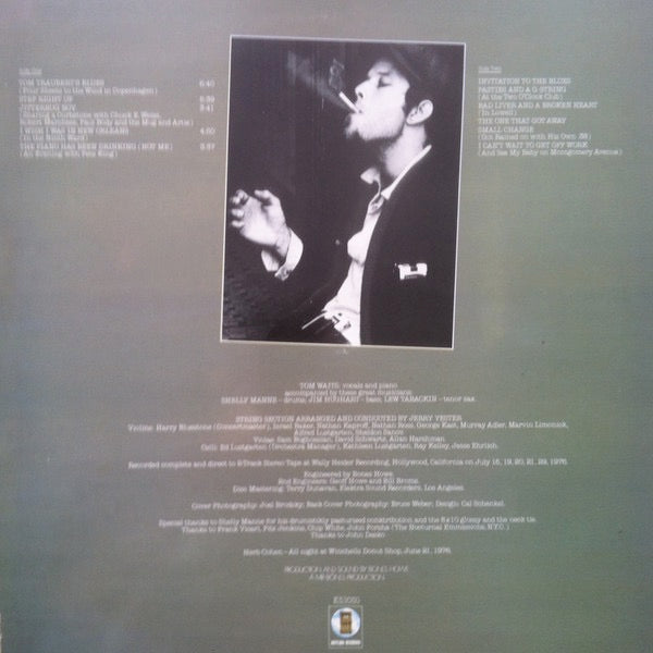 Image of Back Cover of LP - G+/VG - TOM WAITS, Small Change (Asylum; K53050, UK 1976, NO Inner, Made in UK on Label), Hairlines, heavy edge wear, ring wear,  - 2246021S