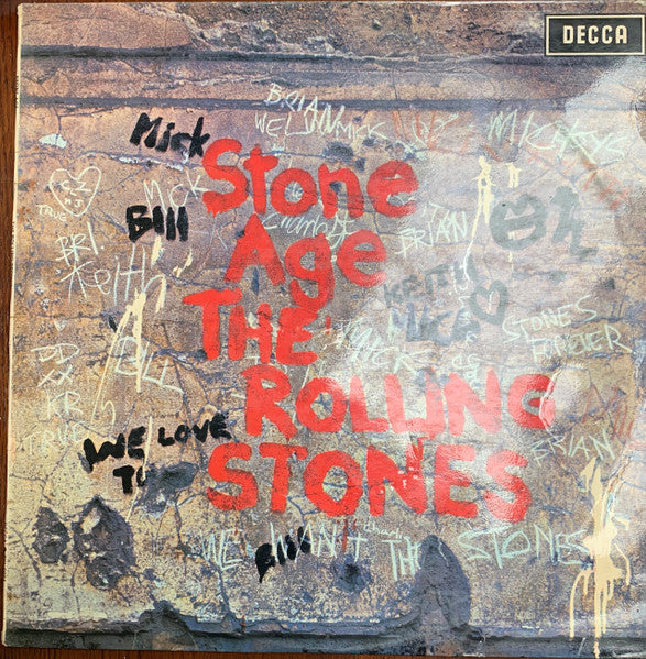 Image of Front Cover of LP - VG/VG - THE ROLLING STONES, Stone Age (Decca; SKL 5084, UK 1971, Laminated Front Sleeve), Sleeve rear has some tape down the spine and a small tear in opening section and some staining.,  - 2226025E