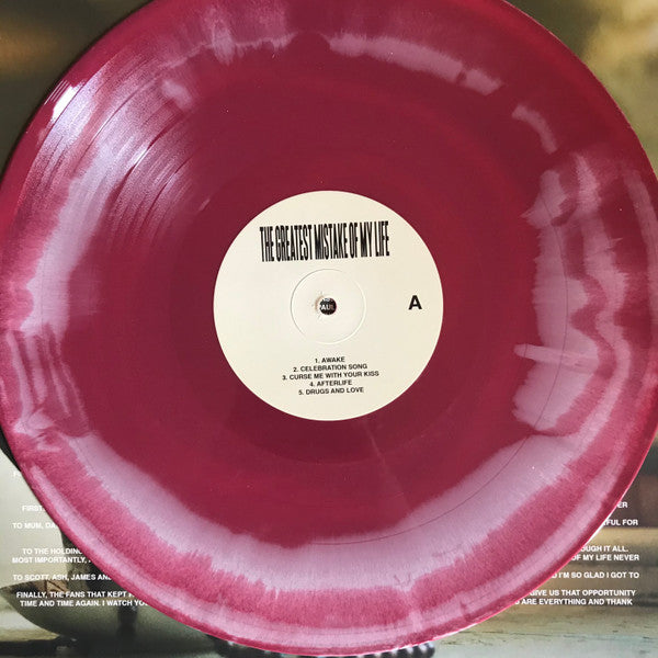 Image of Label Cover of 2xLP - EX/EX - HOLDING ABSENCE, The Greatest Mistake Of My Life (SharpTone; ST 5777, Worldwide 2021, Gatefold In Printed Plastic Slipcase, 2 Inners, Oxblood On Creamy White Vinyl, Limited Edition of 500, Side D Etched), ,  - 2126342E