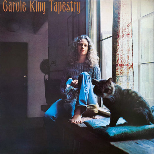 Image of Front Cover of LP - VG+/VG - CAROLE KING, Tapestry (Epic Grey Labels Large E; EPC 32110, Europe 1980s Reissue, Company Inner, Nice Price), Sleeve has light edge wear.,  - 3016189C