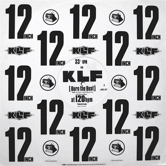 Image of Front Cover of 12" - VG/VG+ - THE KLF, Burn The Beat (KLF Communications; JAMS 26T, UK 1988, Company Sleeve), ,  - 2226021E