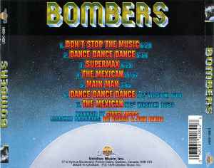 Image of Back Cover of CD - VG+/VG+ - BOMBERS, Bombers (Unidisc; UBK-4084, Canada Reissue, Jewel Case), ,  - 2216118C