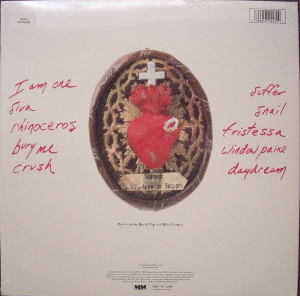Image of Back Cover of LP - NEW/NEW - SMASHING PUMPKINS, Gish (35th Anniversary Edition) (Universal; 5724432, Europe 2026 Reissue, Grey with Pink and Purple Splatter), , The Smashing Pumpkins  spiritual debut and one of the best rock albums of the 1990s. Featuring the singles  Siva,   I Am One  and  Rhinoceros,  on exclusive gray w/ pink & purple splatter 180-gram color vinyl, with original 1991 packaging in celebration of its 35th anniversary. - 2256076S
