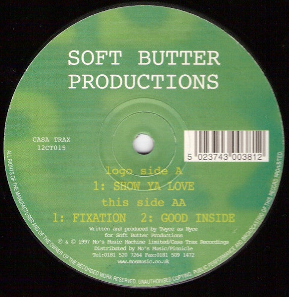 Image of Front Cover of 12" - /VG - SOFT BUTTER PRODUCTIONS, Show Ya Love (Casa Trax; 12CT015, UK 1997), ,  - 2246105S