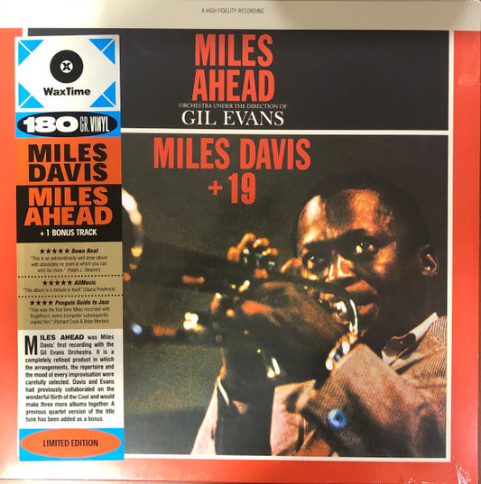 Image of Front Cover of LP - VG+/EX - MILES DAVIS, Miles Ahead (Waxtime; 772283, Europe 2021 Reissue), ,  - 2226052E