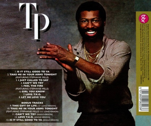 Image of Back Cover of CD - VG+/VG - TEDDY PENDERGRASS, TP (Big Break Records; CDBBRX0322, UK & Europe 2016 Reissue), ,  - 2216223C