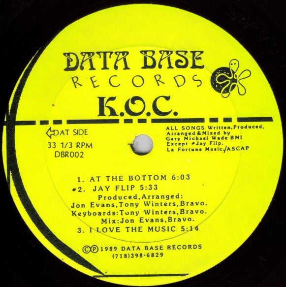 Image of Front Cover of 12" - /VG - K.O.C., At The Bottom (Data Base Records ; DBR002, US 1989), few faint scuffs - minor,  - 2246134S