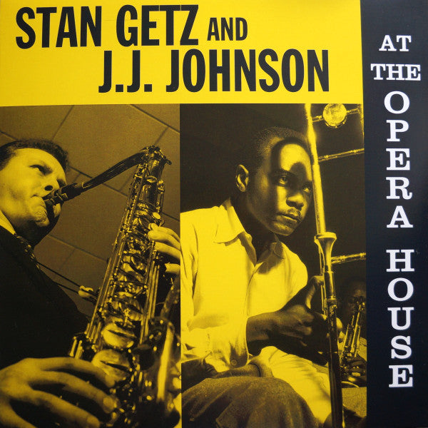 Image of Front Cover of LP - VG+/VG - STAN GETZ AND J.J. JOHNSON, At The Opera House (Not Now Music; CATLP116, Europe 2015 Reissue), ,  - 2226058E