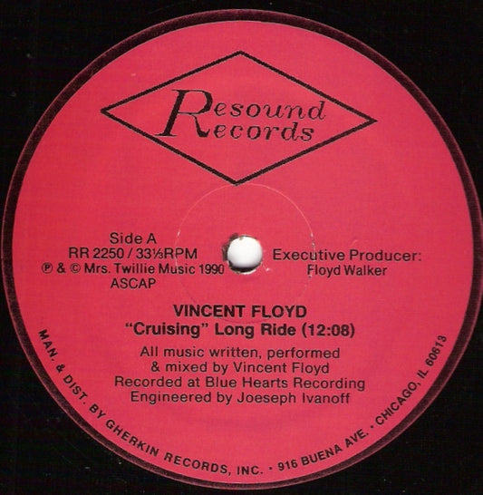 Image of Front Cover of 12" - /VG - VINCENT FLOYD, Cruising (Resound Records ; RR 2250, US 1990), few faint scuffs - v. minor. pol,  - 2246182S