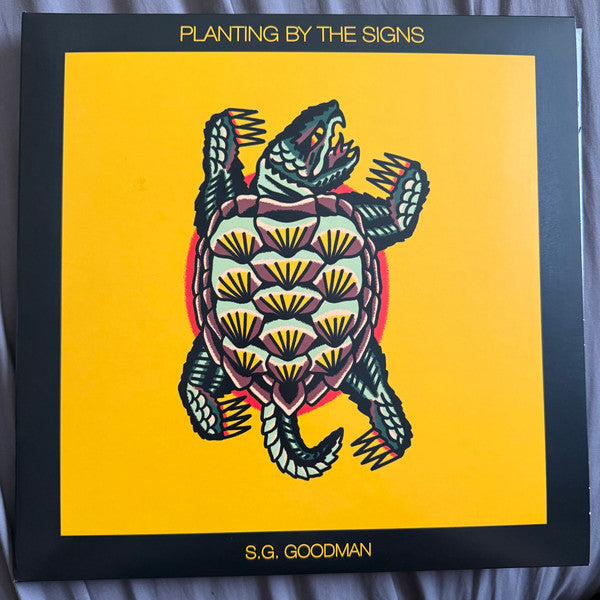 Image of Front Cover of 2xLP - VG+/EX - S.G. GOODMAN, Planting By The Signs (Thirty Tigers ; SW-009, US 2025, Gatefold, Insert, Translucent Red & Yellow Vinyl, With Signed Print), "ROUGH TRADE EXCLUSIVE" Stickered Plastic Outer Sleeve,  - 2226239E