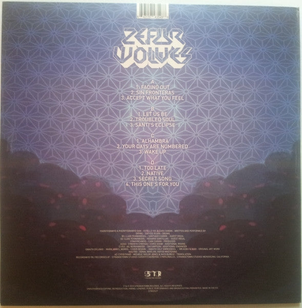 Image of Back Cover of 2xLP - VG+/VG - ZEFUR WOLVES, Zefur Wolves (Strangetown Records; STR023LP, UK 2015, Gatefold, Super Furry Animals Keyboardist), ,  - 2216305C