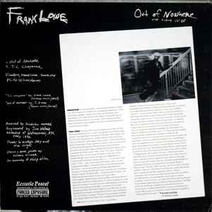 Image of Back Cover of 12" - EX/VG+ - FRANK LOWE, Out Of Nowhere (Ecstatic Peace!; E#19, US 1993), Sleeve in shrinkwrap (opened).,  - 2226145E