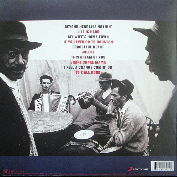 Image of Back Cover of 2xLP - VG+/VG+ - BOB DYLAN, Together Through Life (Columbia; 38931, Europe 2009, 2 Inners, No CD), Missing CD, Sleeve still in stickered shrinkwrap,  - 2216310C