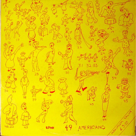 Image of Front Cover of LP - VG/VG+ - THE 49 AMERICANS, E Pluribus Unum (Choo Choo Train Records ; CHUG 1, UK 1980, No Insert), Ring Wear,  - 2226207E