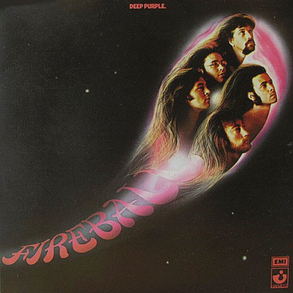 Image of Front Cover of LP - VG/VG - DEEP PURPLE, Fireball (Harvest; SHVL 793, UK 1971, Textured Gatefold Sleeve, NO Insert, 'The Gramophone Co. Ltd' Label), With Harvest Inner, hairlines, edge & ring wear,  - 2246218S