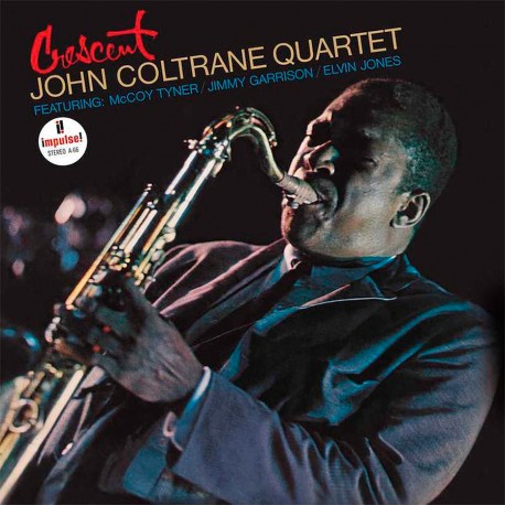 Image of Front Cover of LP - NEW/NEW - JOHN COLTRANE QUARTET, Crescent (Impulse!; B0033783-01, Europe 2022 Reissue, Gatefold, 180 Gram Vinyl), , With this 1964 album, John Coltrane firmly established himself as a most formative composer. The genius of John Coltrane literally rushes forth with his playing of these five compositions featuring McCoy Tyner, Jimmy Garrison and Elvin Jones.Seeking to offer definitive audiophile grade versions of some of the most historic and best jazz records ever recorded, Ver