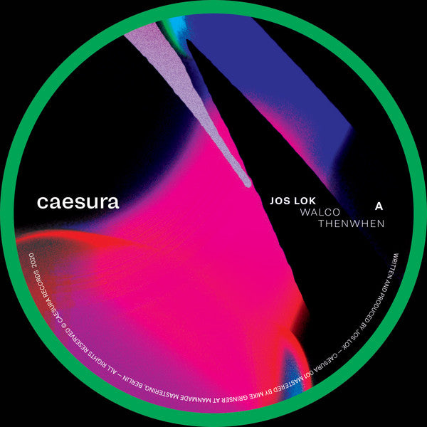 Image of Back Cover of 12" - /VG+ - JOS LOK, ThenWhen (Caesura Records; CAESURA001, Ireland 2020, Plain Sleeve), ,  - 2226302E