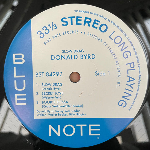 Image of Label Cover of LP - NEW/NEW - DONALD BYRD, Slow Drag (Bluenote; BST 84292, Europe 2023 Reissue, Gatefold, Insert, 180 Gram Vinyl), ,  - 2136129E