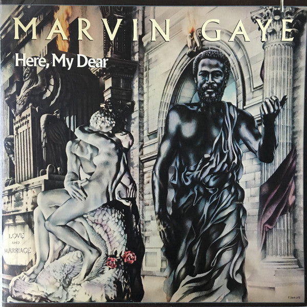Image of Front Cover of 2xLP - VG+/VG+ - MARVIN GAYE, Here, My Dear (Tamla; T 364LP2, US 1978, Gatefold), Light marks. Cut out sleeve.,  - 3926250E