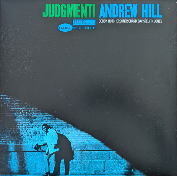 Image of Front Cover of LP - NEW/NEW - ANDREW HILL, Judgement! (Bluenote; 84159, Worldwide 2025 Reissue, 180 Gram Vinyl), , Andrew Hill's Judgment! stands as a remarkable entry in the Blue Note catalog, originally recorded on January 8, 1964, during the label's golden era of avant-garde jazz exploration. This session captures Hill's distinctive compositional voice alongside the powerhouse drumming of Elvin Jones, who performed by courtesy of Impulse Records, creating a dynamic interplay between Hill's forwa