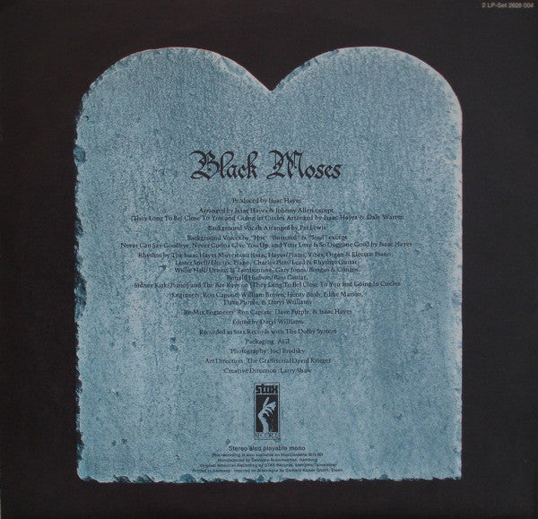 Image of Back Cover of 2xLP - VG/VG - ISAAC HAYES, Black Moses (Stax; 2628 004, UK 1972, Regular sleeve), ,  - 2226278E