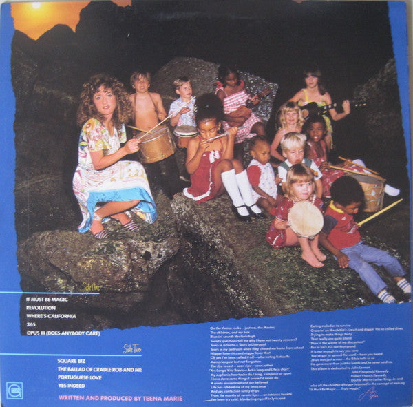 Image of Back Cover of LP - VG/VG - TEENA MARIE, It Must Be Magic (Gordy; G8-1004M1, US 1981, Inner), ,  - 2326059E