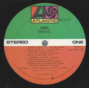 Image of Label Cover of LP - VG/VG - ABBA, Arrival (Atlantic; SD 19115, US 1977, Inner, Presswell pressing), ,  - 2226319E