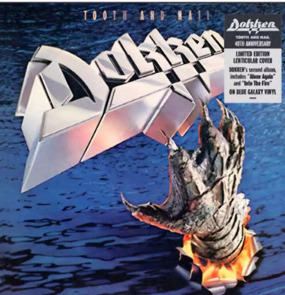 Image of Front Cover of LP - VG+/VG+ - DOKKEN, Tooth And Nail - 40th Anniversary Edition (Elektra; 538679892, UK, Europe & US 2024, Lenticular Sleeve, Inner, Blue Galaxy Vinyl), ,  - 2226326E