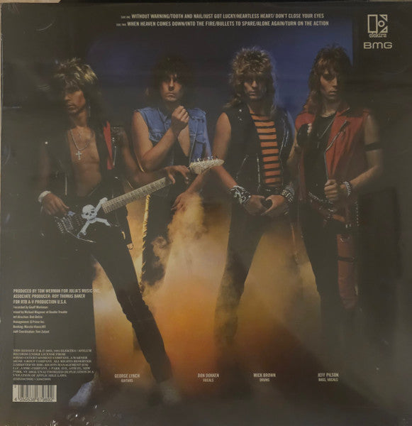 Image of Back Cover of LP - VG+/VG+ - DOKKEN, Tooth And Nail - 40th Anniversary Edition (Elektra; 538679892, UK, Europe & US 2024, Lenticular Sleeve, Inner, Blue Galaxy Vinyl), ,  - 2226326E