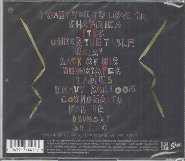 Image of Back Cover of CD - VG+/VG+ - FIONA APPLE, Fetch The Bolt Cutters (Clean Slate; 19439774432, US 2020), ,  - 2236116E