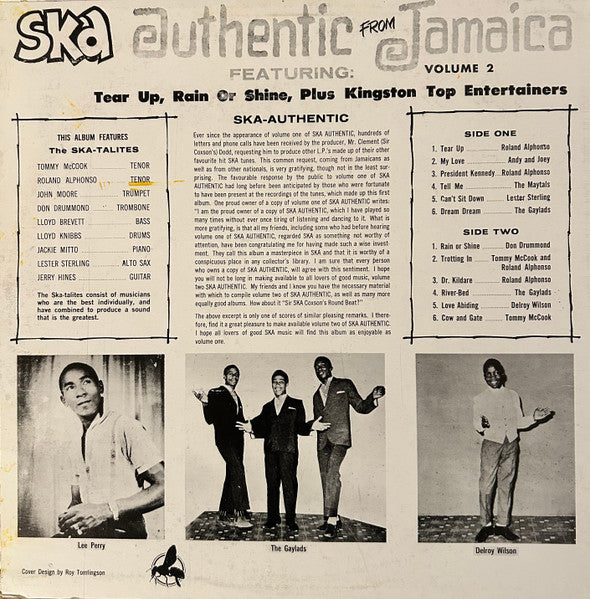 Image of Back Cover of LP - VG+/VG+ - VARIOUS ARTISTS, Ska Authentic Volume 2: Presenting The Ska-talites (Studio One; , Jamaica ), ,  - 2246291S