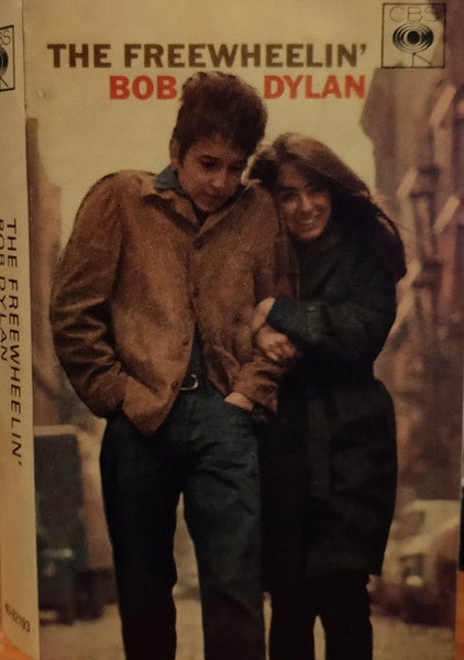 Image of Front Cover of Cassette - VG/VG - BOB DYLAN, The Freewheelin' Bob Dylan (CBS Orange Paper Labels; 40-62193, UK Reissue, Grey Shell, No Indenture), J-card/labels age discoloured.,  - 2216452C