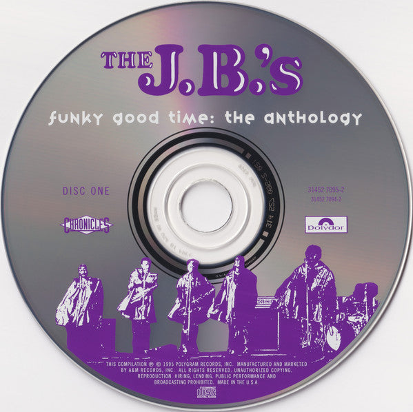 Image of Label Cover of 2xCD - G+/VG - THE J.B.'S, Funky Good Time: The Anthology (Polydor; 31452 7094-2, US 1995), Sleeve intact with slight storage wear + marks,  - 2256130S