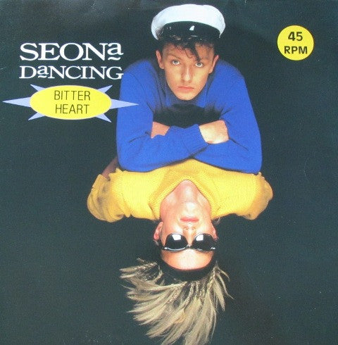 Image of Front Cover of LP - VG/G+ - SEONA DANCING, Bitter Heart (Metronome; 817 106-1, Germany 1983), Hairlines. , Ricky Gevais' smash hit New Wave outfit - 2226382E