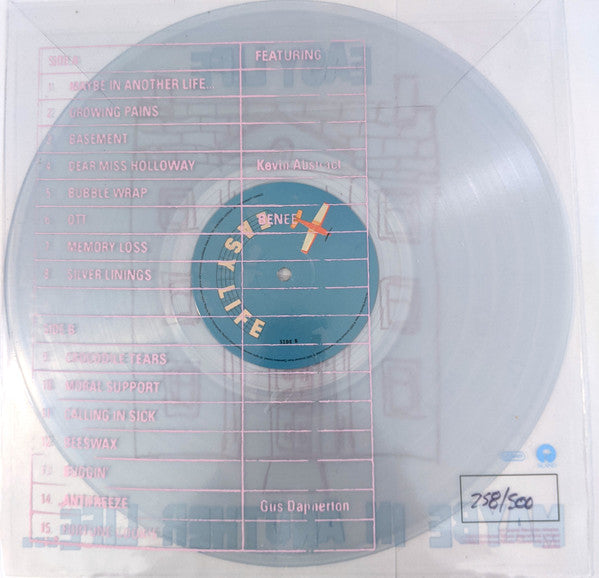 Image of Back Cover of LP - VG+/VG+ - EASY LIFE, Maybe In Another Life... (Island Records; 4568663, Europe 2022, Plastic printed sleeve, Transparent Vinyl, Limited Edition), Numbered 258/500,  - 2226383E