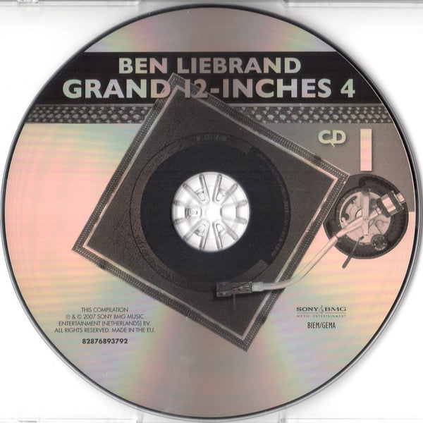 Image of Label Cover of 4xCD - M/M - BEN LIEBRAND, Grand 12-Inches 4 (Sony BMG Music Entertainment; 82876893792, Netherlands 2007, Fatbox Double Case), SEALED,  - 2216505C
