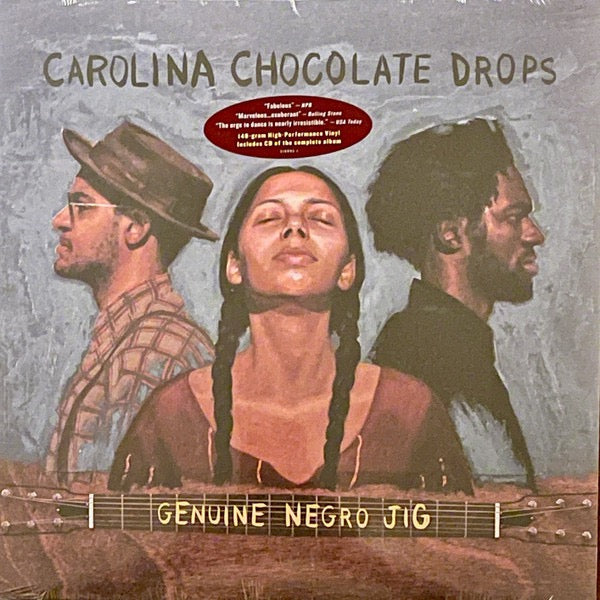 Image of Front Cover of LP - EX/VG - CAROLINA CHOCOLATE DROPS, Genuine Negro Jig (Nonesuch; 516995-1, US 2010, Insert), Still In Opened Shrinkwrap With Hype Sticker,  - 2216518C