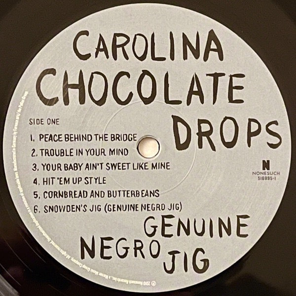 Image of Label Cover of LP - EX/VG - CAROLINA CHOCOLATE DROPS, Genuine Negro Jig (Nonesuch; 516995-1, US 2010, Insert), Still In Opened Shrinkwrap With Hype Sticker,  - 2216518C