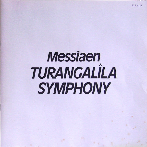 Image of Back Cover of 2xLP - VG+/VG+ - ANDRE PREVIN, LSO, Messiaen: Turangalila Symphony (HMV Red, Black and White Nipper Box; SLS 5117, UK 1978, Box Set, Booklet, Quadrophonic), ,  - 2226402E