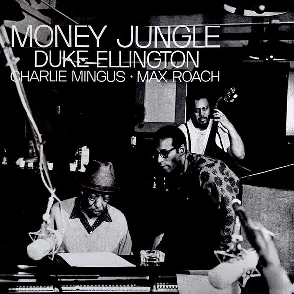 Image of Front Cover of LP - NEW/NEW - DUKE ELLINGTON, Money Jungle (Bluenote; B0031461-01, Europe 2020 Reissue, Gatefold), , On September 17, 1962, Duke Ellington, Charles Mingus and Max Roach gathered at Sound Makers studio in NYC and recorded Money Jungle, one of the most celebrated jazz trio albums of all time. Generational and stylistic differences between the three masters led to fearless music-making of the highest order. The album was originally released on United Artists and featured 7 of Ellington
