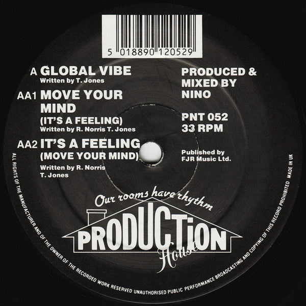 Image of Front Cover of 12" - /VG+ - X-STATIC, Global Vibe (Production House; PNT 052, UK 1993), ,  - 2346031S
