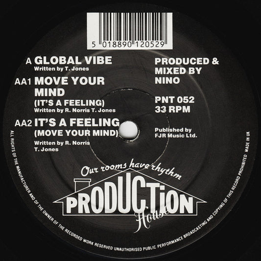 Image of Front Cover of 12" - /VG+ - X-STATIC, Global Vibe (Production House; PNT 052, UK 1993), ,  - 2346031S