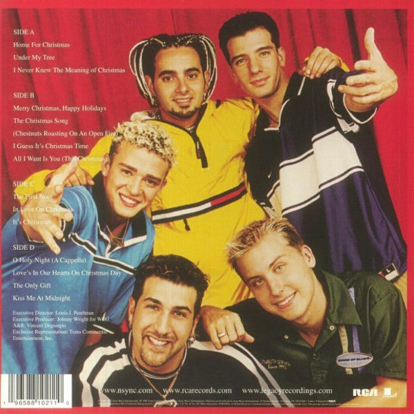 Image of Back Cover of 2xLP - VG/VG+ - *NSYNC, Home For Christmas (RCA; 19658810211, US 2023 Reissue, Insert, 25th Anniversary), ,  - 2346002S