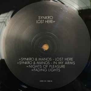 Image of Label Cover of 12" - VG/VG+ - SYNKRO, Lost Here EP (Apollo ; AMB1320, Belgium 2013, Picture Sleeve), sticker on sleeve top right,  - 2346047S